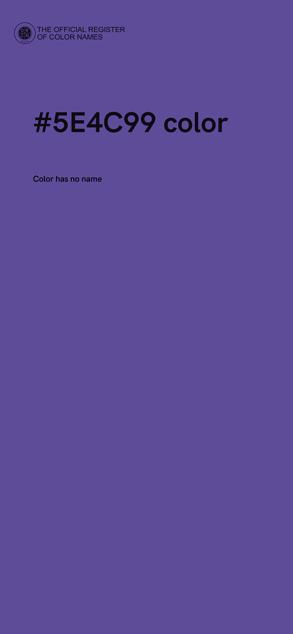 #5E4C99 color image