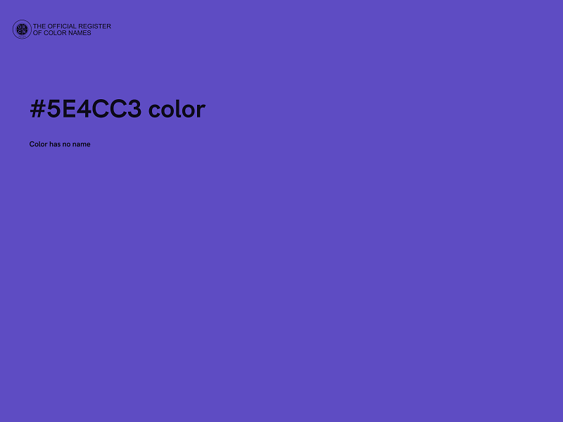 #5E4CC3 color image