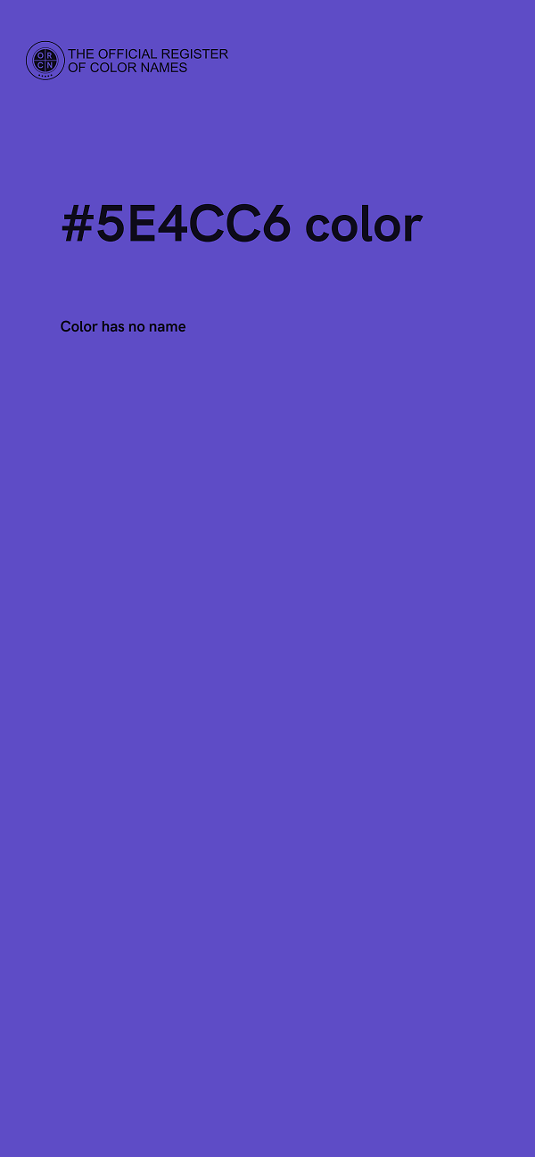 #5E4CC6 color image