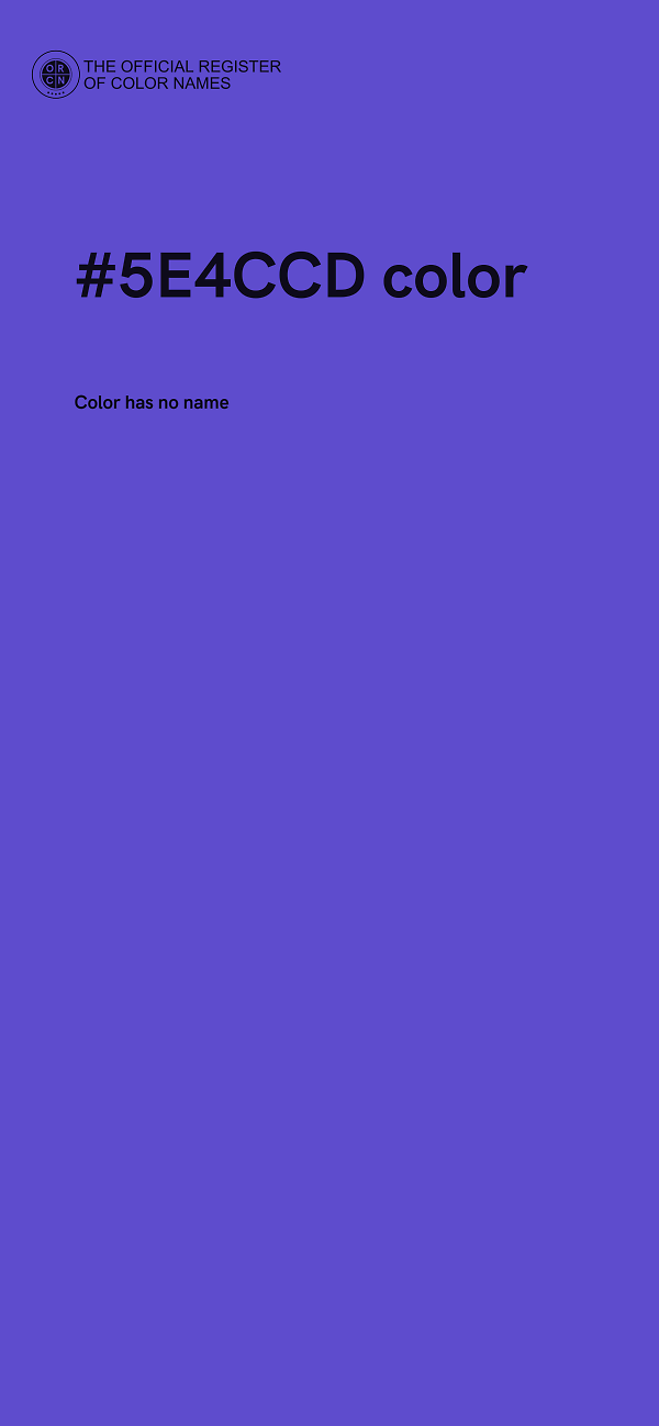 #5E4CCD color image