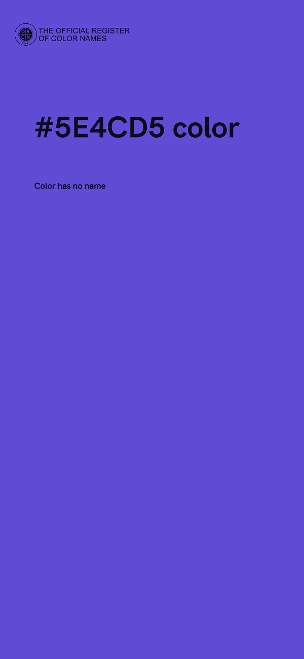 #5E4CD5 color image