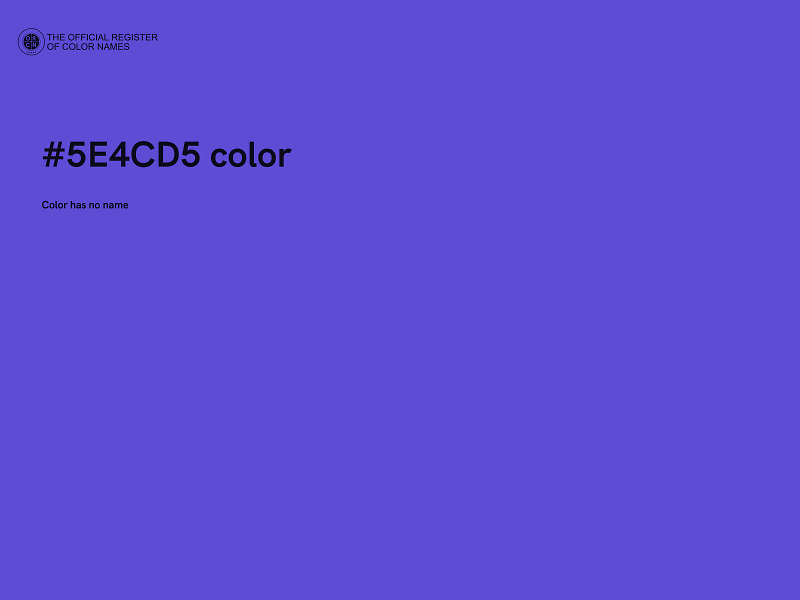 #5E4CD5 color image