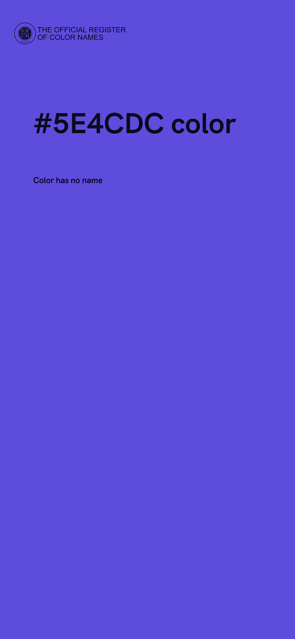 #5E4CDC color image