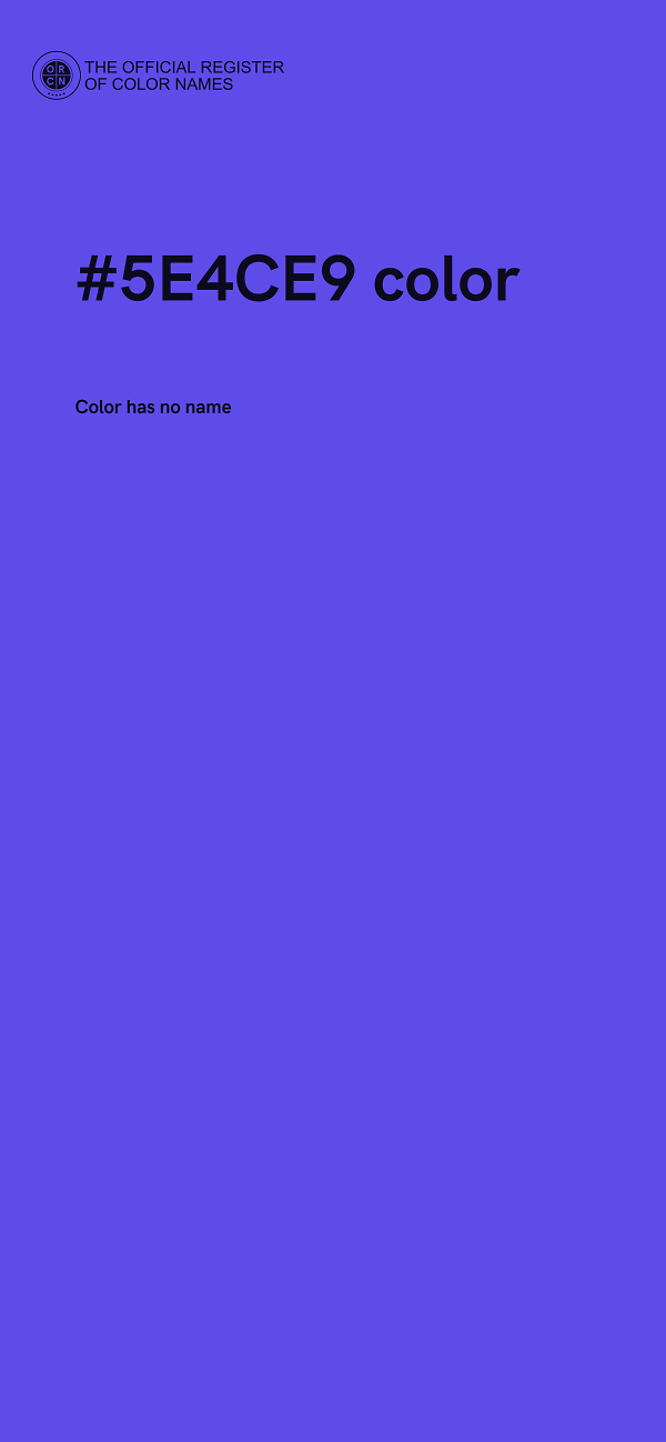 #5E4CE9 color image