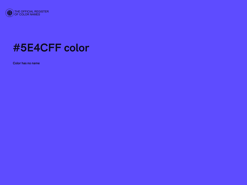 #5E4CFF color image