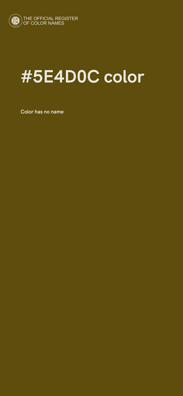 #5E4D0C color image