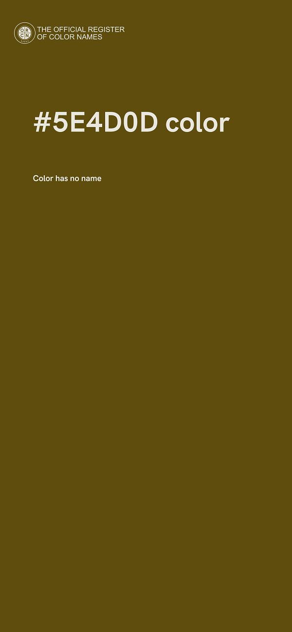 #5E4D0D color image