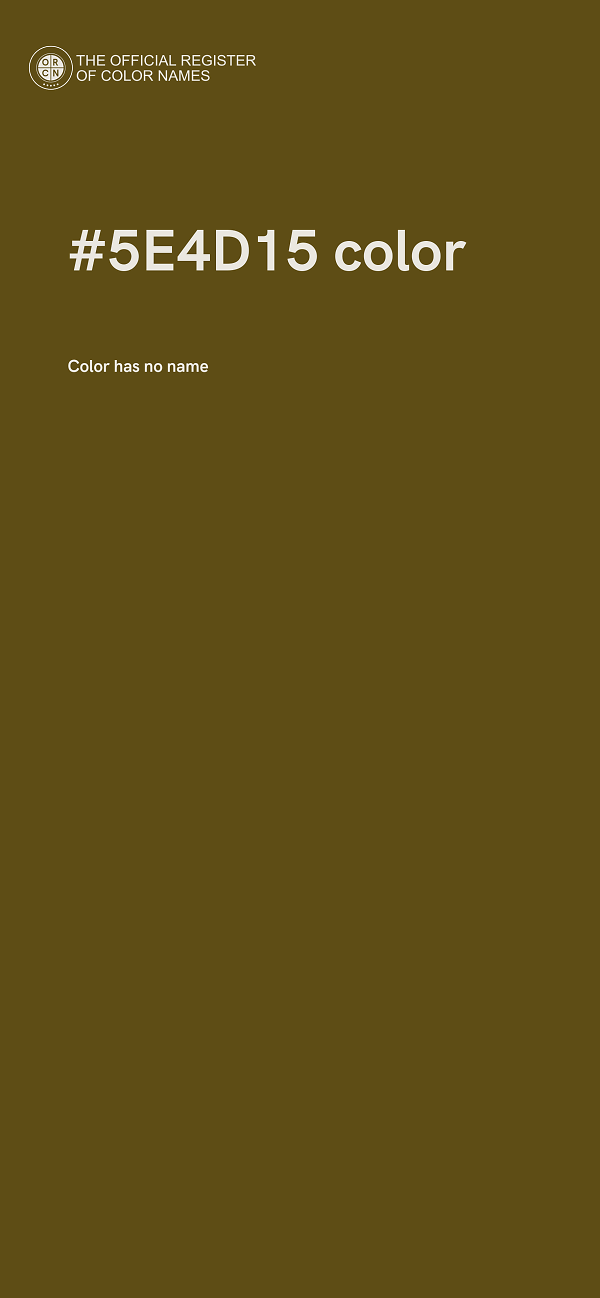 #5E4D15 color image