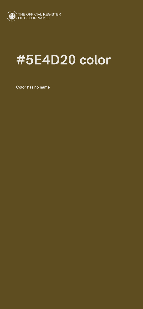 #5E4D20 color image
