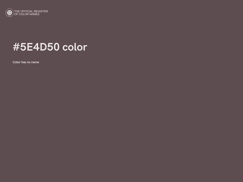 #5E4D50 color image