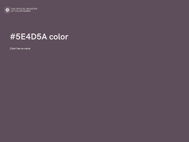 #5E4D5A color image