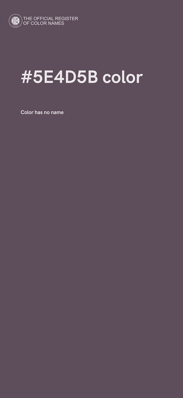 #5E4D5B color image