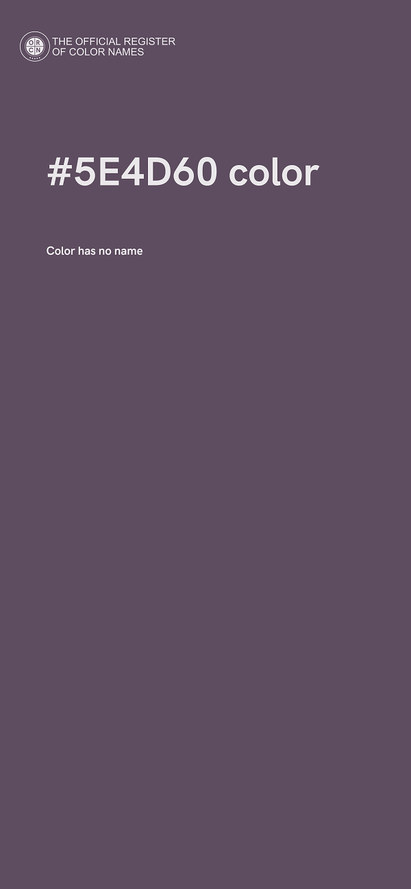 #5E4D60 color image