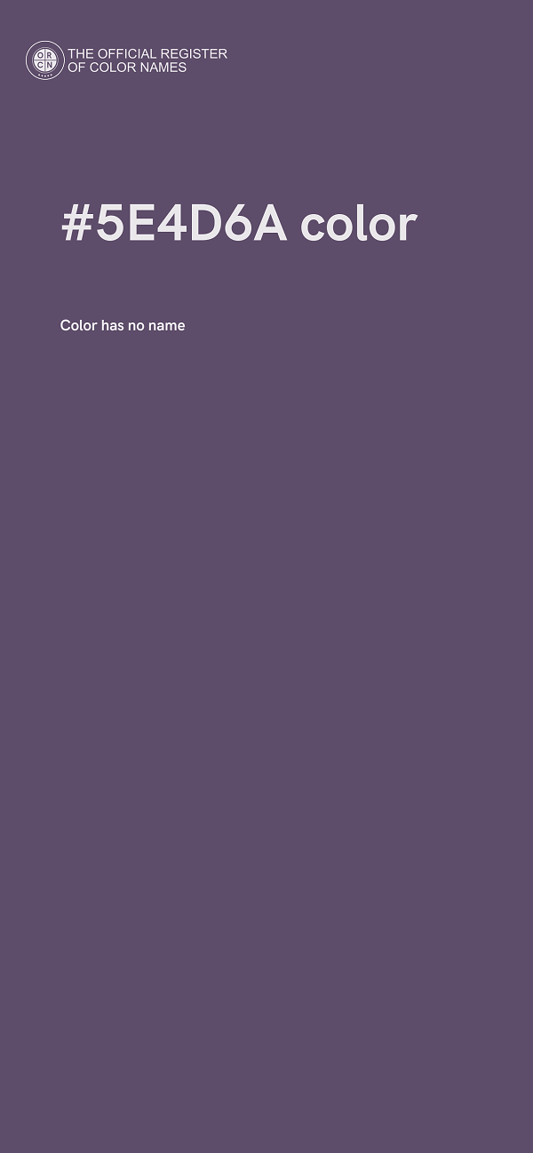 #5E4D6A color image