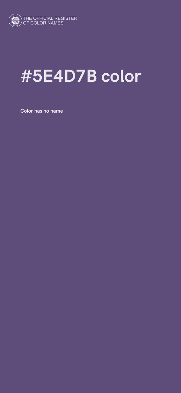 #5E4D7B color image