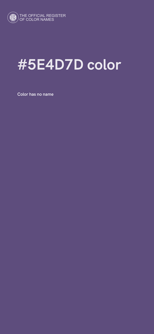 #5E4D7D color image