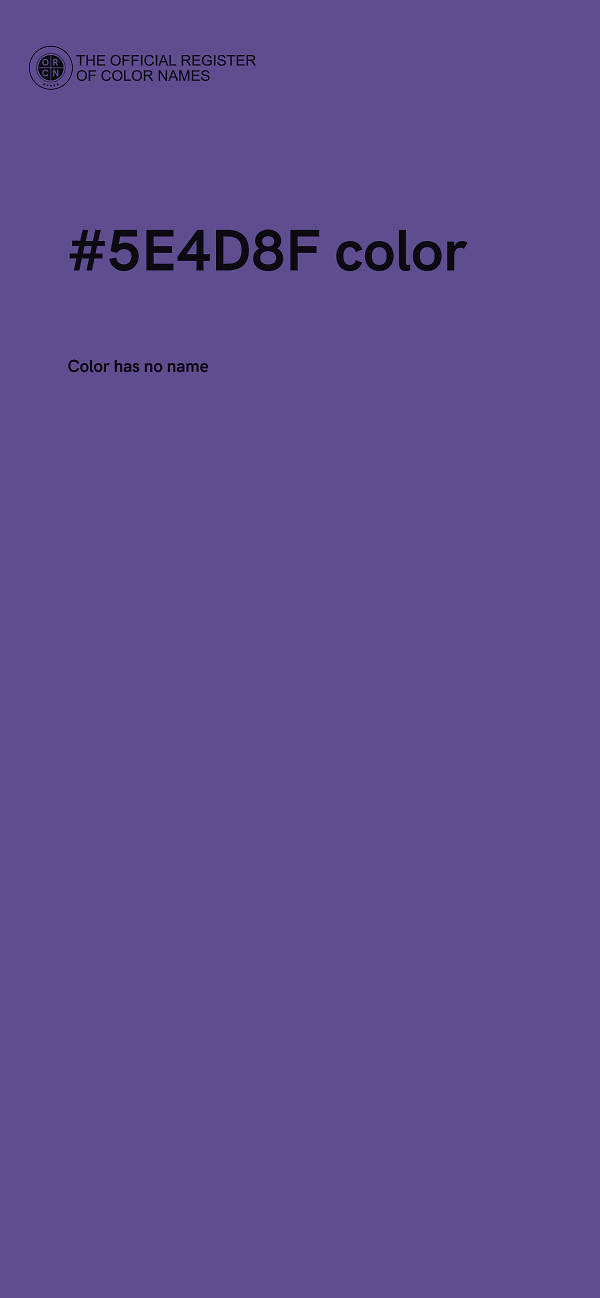#5E4D8F color image
