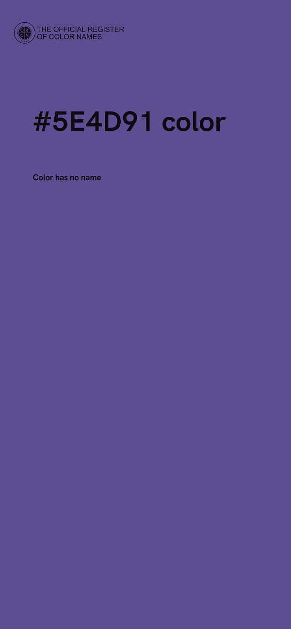 #5E4D91 color image