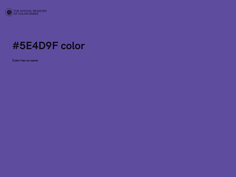 #5E4D9F color image