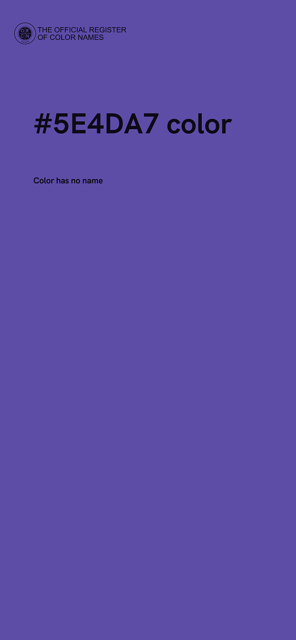 #5E4DA7 color image