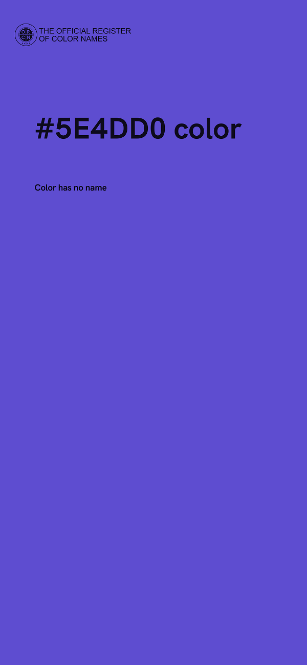 #5E4DD0 color image
