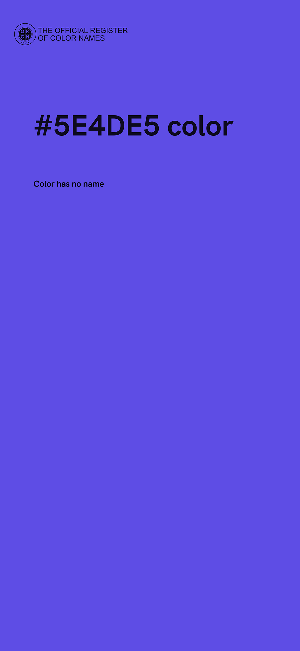#5E4DE5 color image