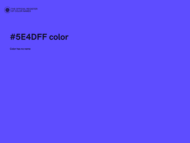 #5E4DFF color image