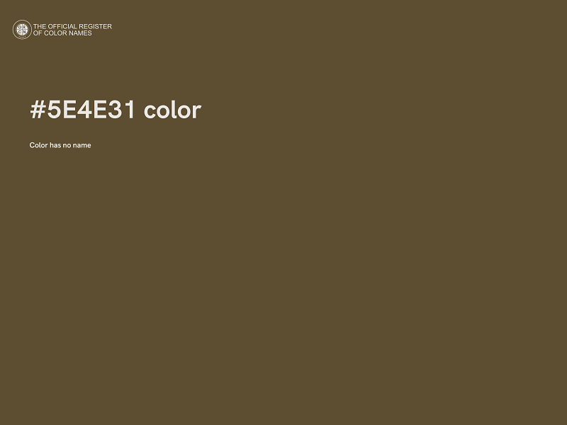 #5E4E31 color image