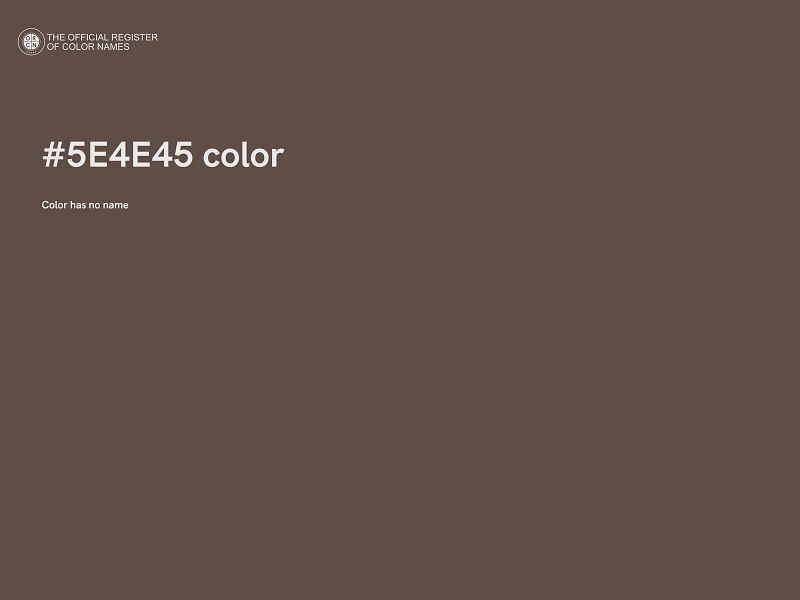 #5E4E45 color image