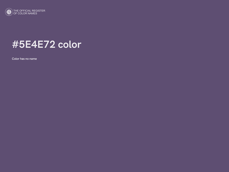 #5E4E72 color image
