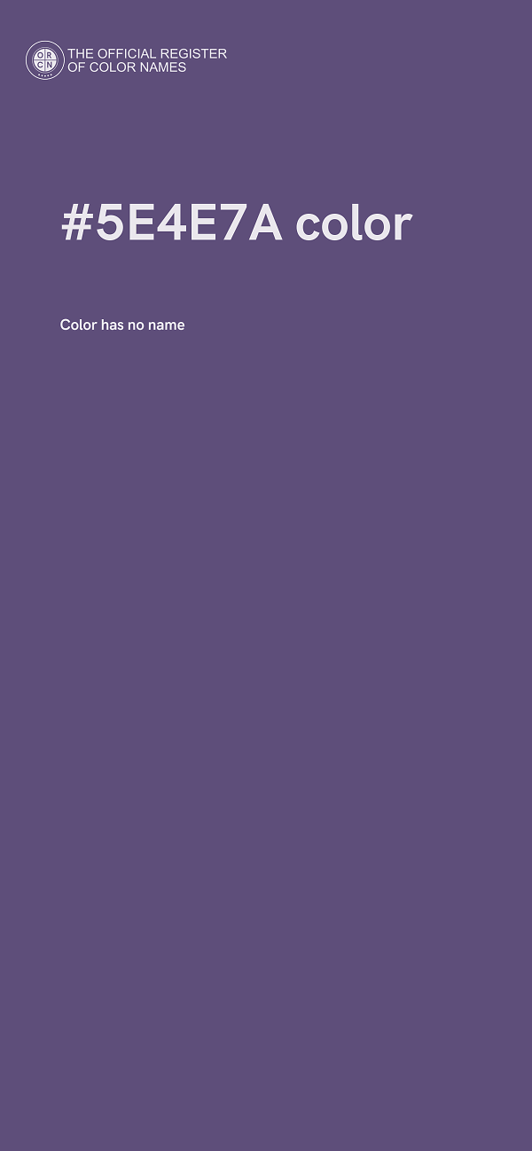 #5E4E7A color image