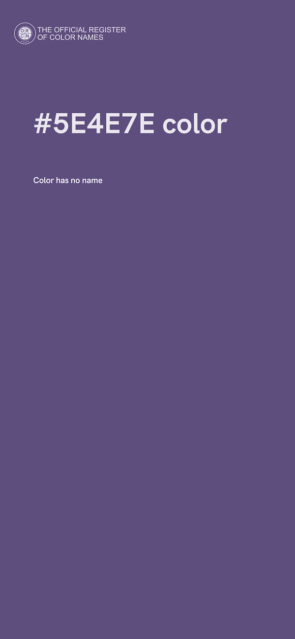 #5E4E7E color image