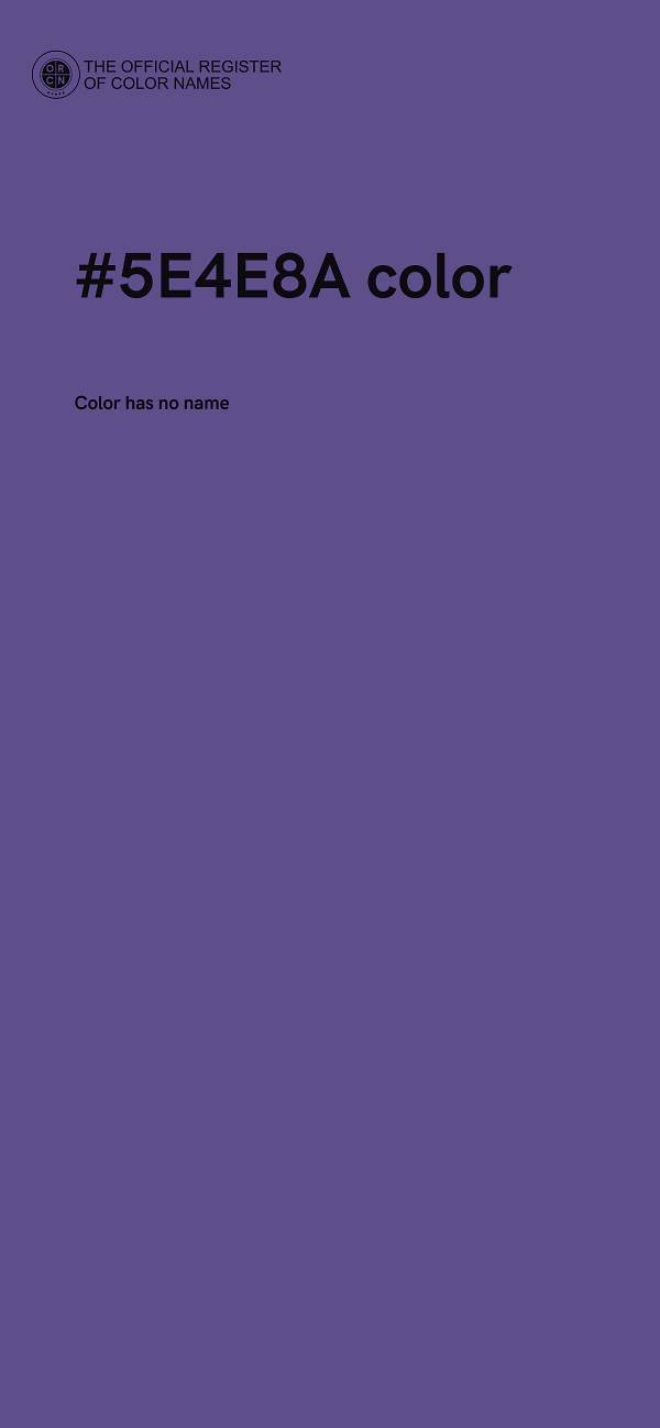 #5E4E8A color image