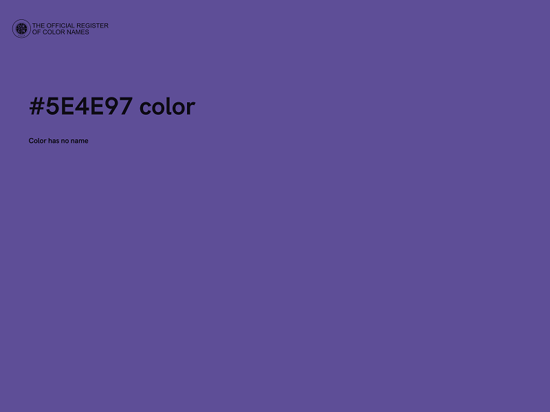 #5E4E97 color image