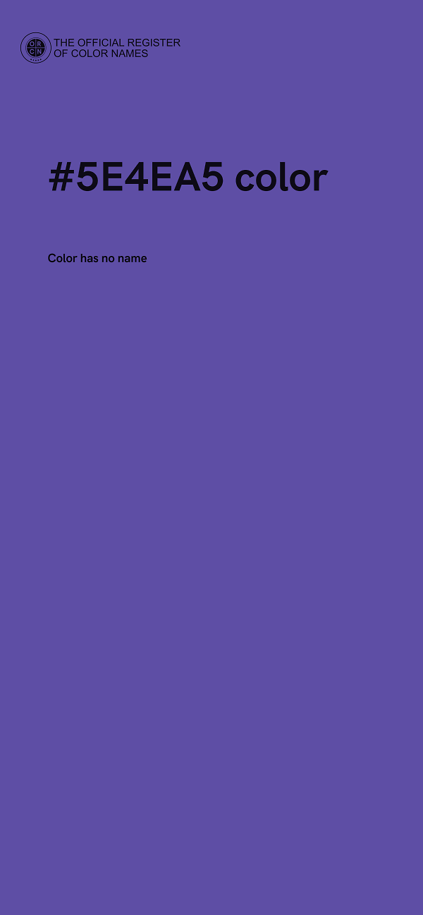 #5E4EA5 color image
