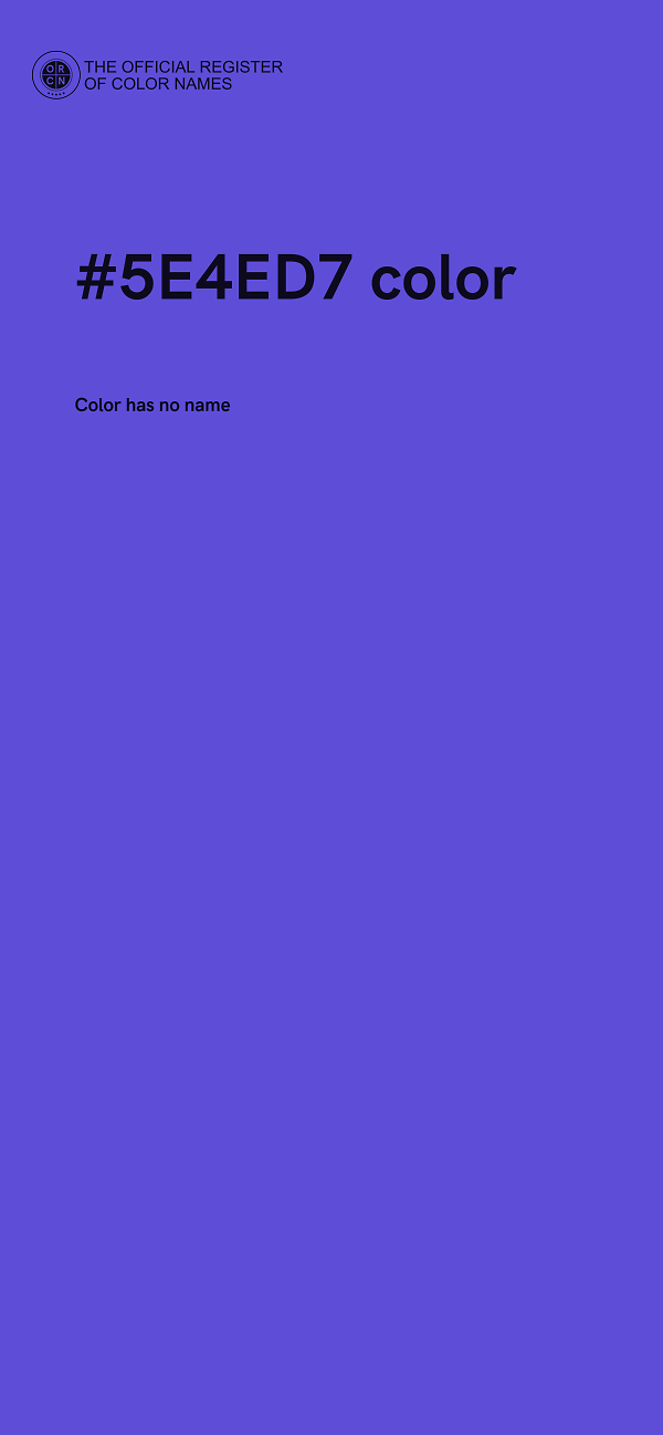 #5E4ED7 color image