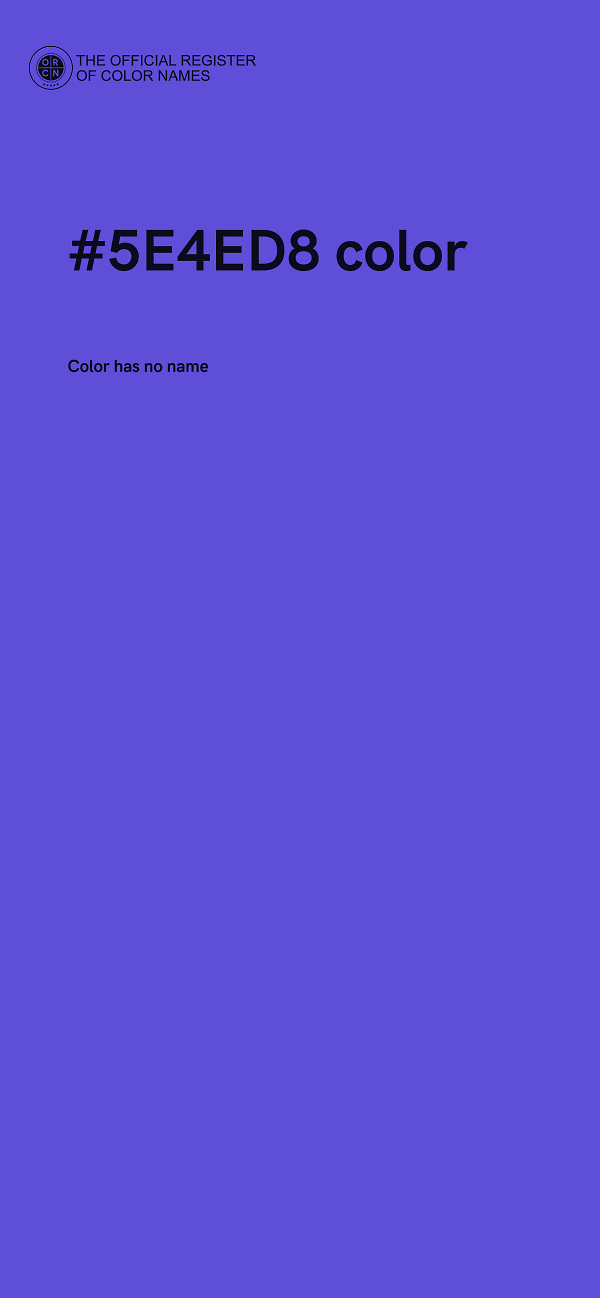 #5E4ED8 color image