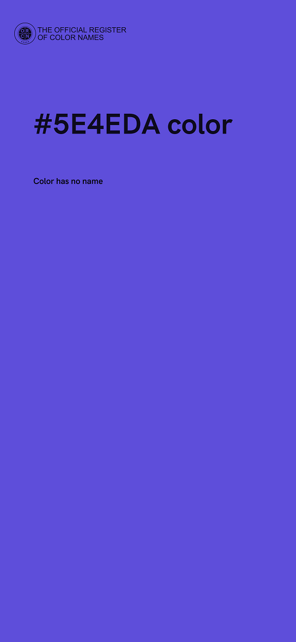 #5E4EDA color image