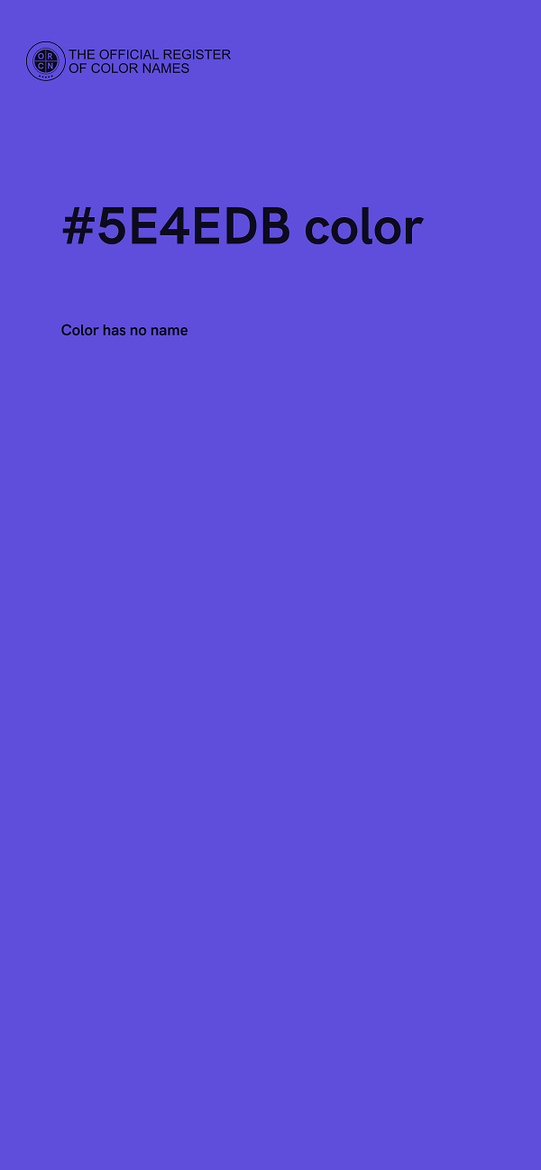 #5E4EDB color image