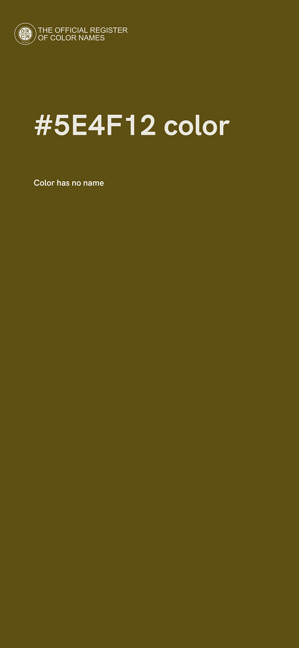 #5E4F12 color image