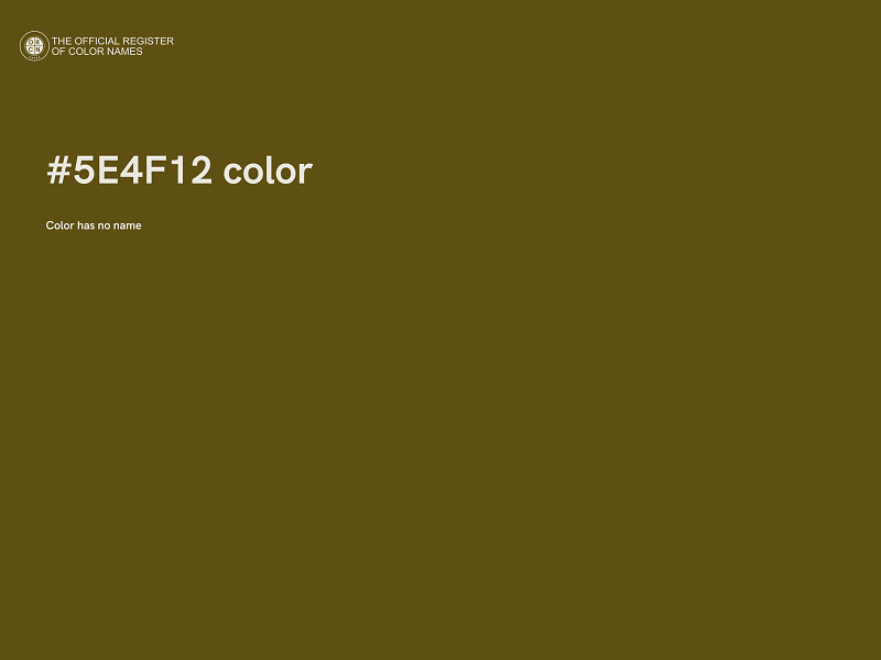 #5E4F12 color image