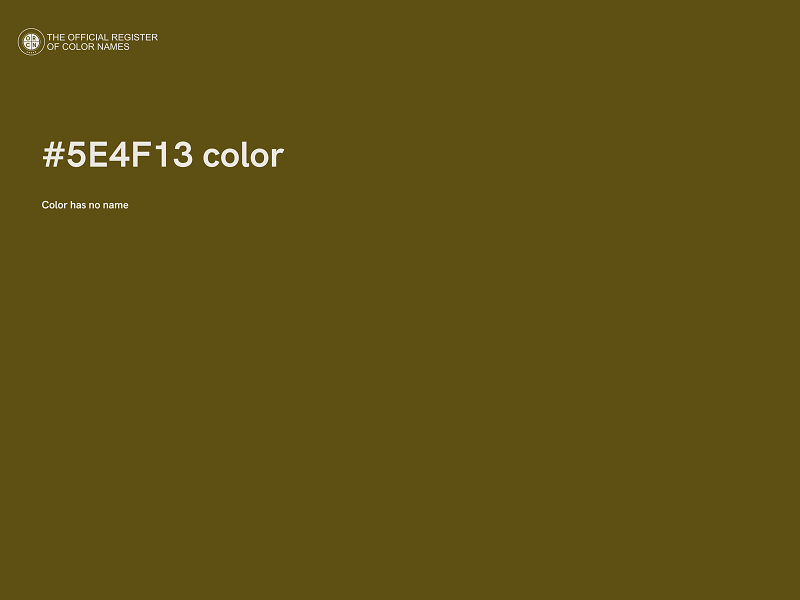 #5E4F13 color image