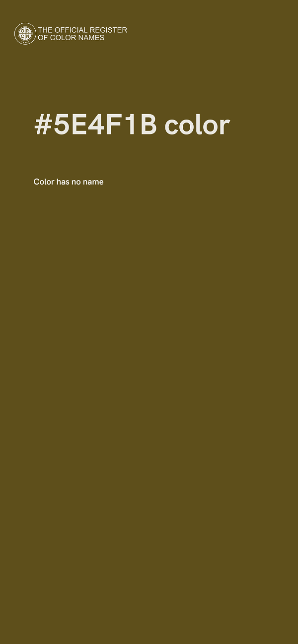 #5E4F1B color image