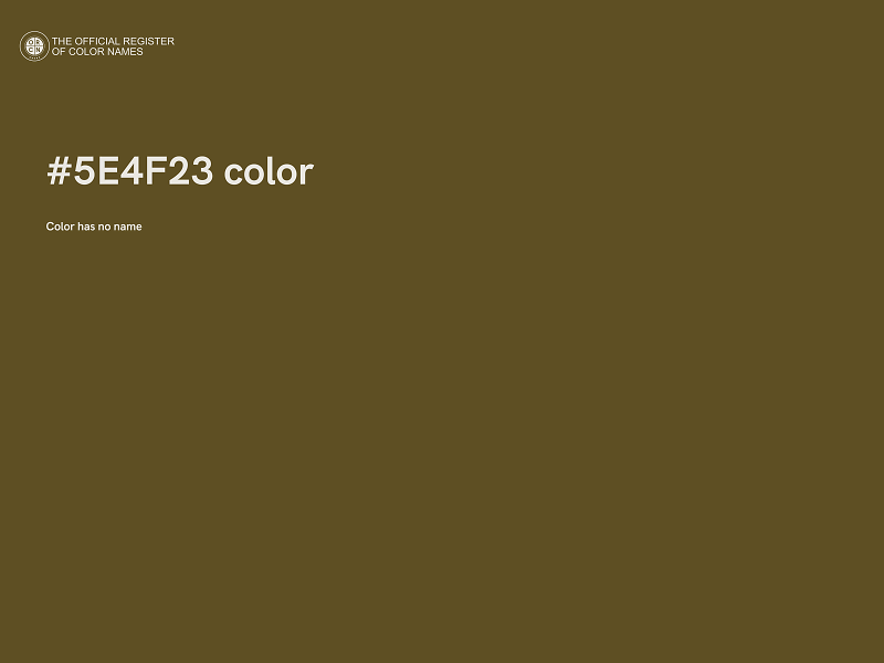 #5E4F23 color image