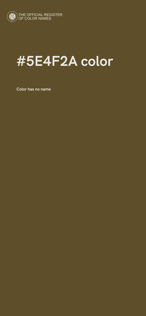 #5E4F2A color image