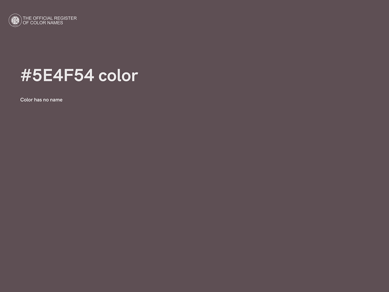 #5E4F54 color image