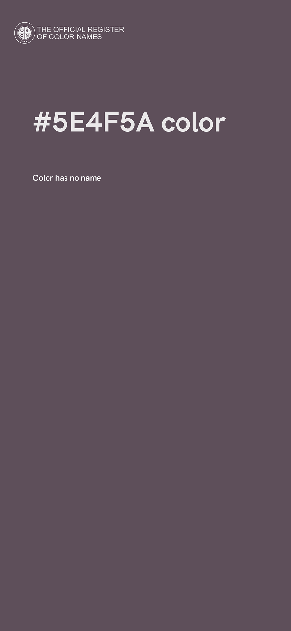 #5E4F5A color image