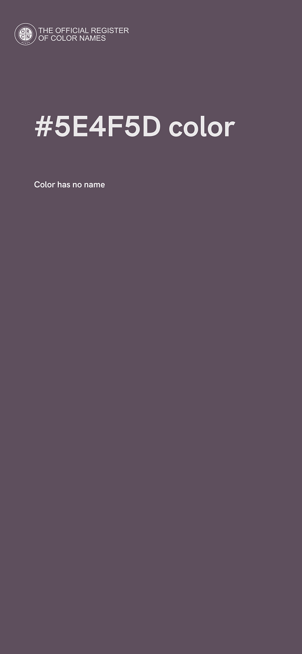 #5E4F5D color image