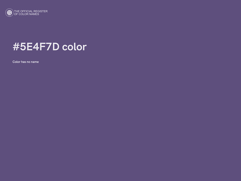 #5E4F7D color image