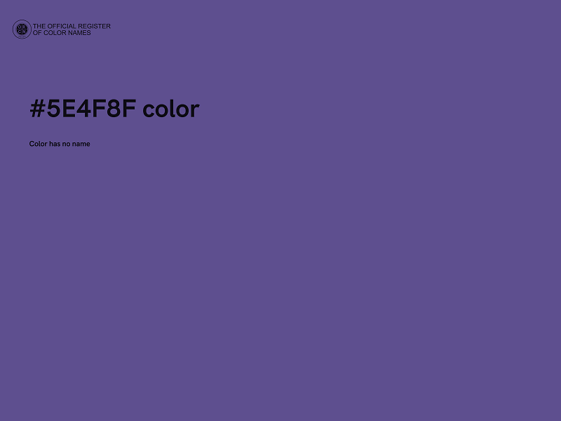 #5E4F8F color image